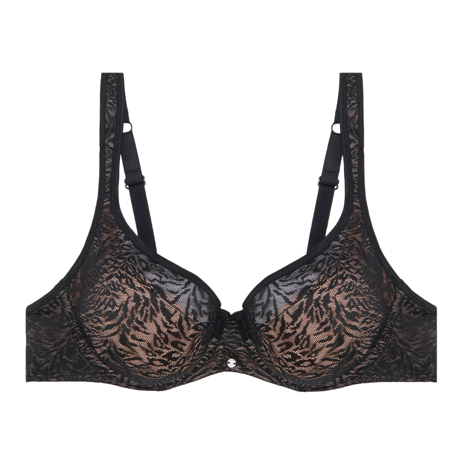 Soutien-gorge Emboîtant Avec Armatures Noir Just Me 1 Soutien-gorge Emboîtant Avec Armatures Noir Just Me